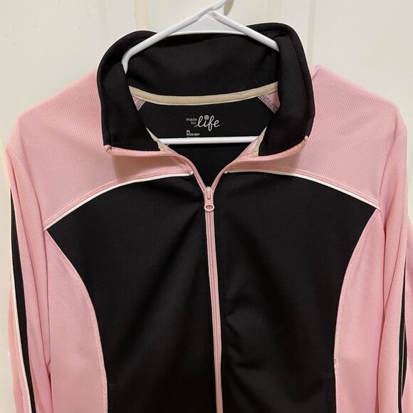 Made For Life Zip Jacket Pink and Black PL - Picture 2 of 8